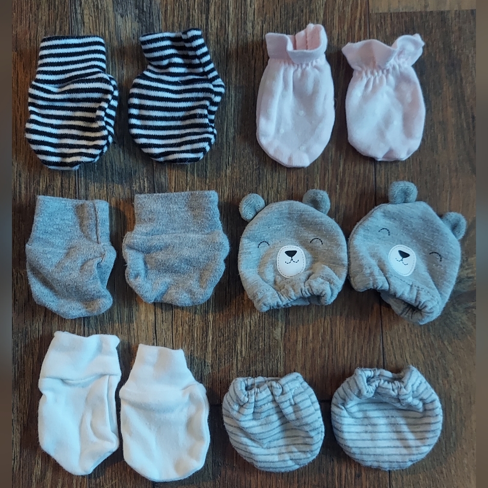 Newborn mittens bundle